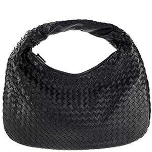 ボッテガ・ヴェネタ イントレチャート ラムスキン ブラック ショルダーバッグ