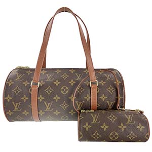 ルイ・ヴィトン モノグラム パピヨン30 ブラウン ハンドバッグ