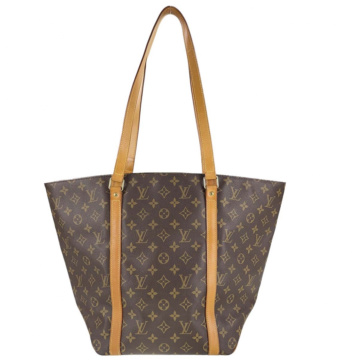 ルイ・ヴィトン モノグラム サック ショッピング ブラウン ショルダーバッグ