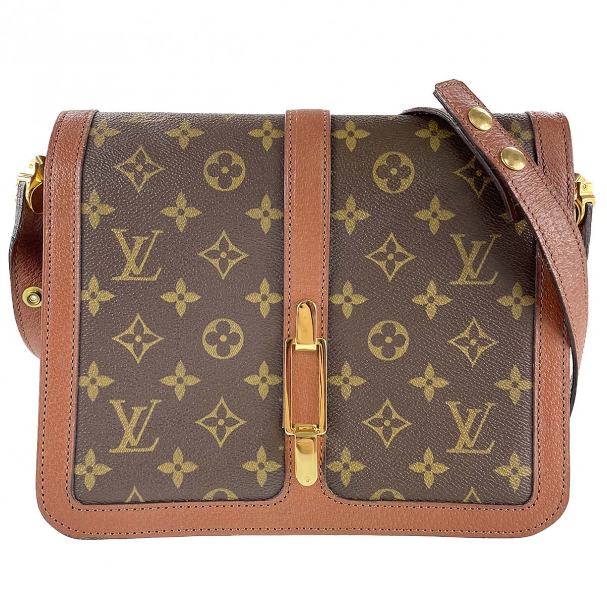 ルイ・ヴィトン モノグラム ロン ポアン ブラウン 2WAY ショルダーバッグ