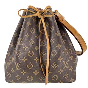 ルイ・ヴィトン モノグラム プチノエ ブラウン ショルダーバッグ