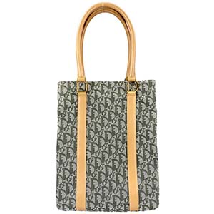 ディオール トロッター キャンバス レザー カーキ トートバッグ