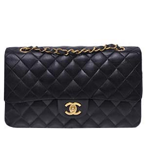 シャネル マトラッセ 25㎝ ラムスキン ブラック ショルダーバッグ