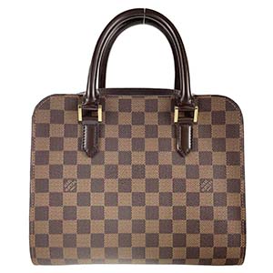 ルイ・ヴィトン ダミエ エベヌ トリアナ ブラウン ハンドバッグ