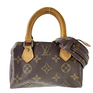 ルイ・ヴィトン モノグラム ミニスピーディ ブラウン 2WAY ハンドバッグ