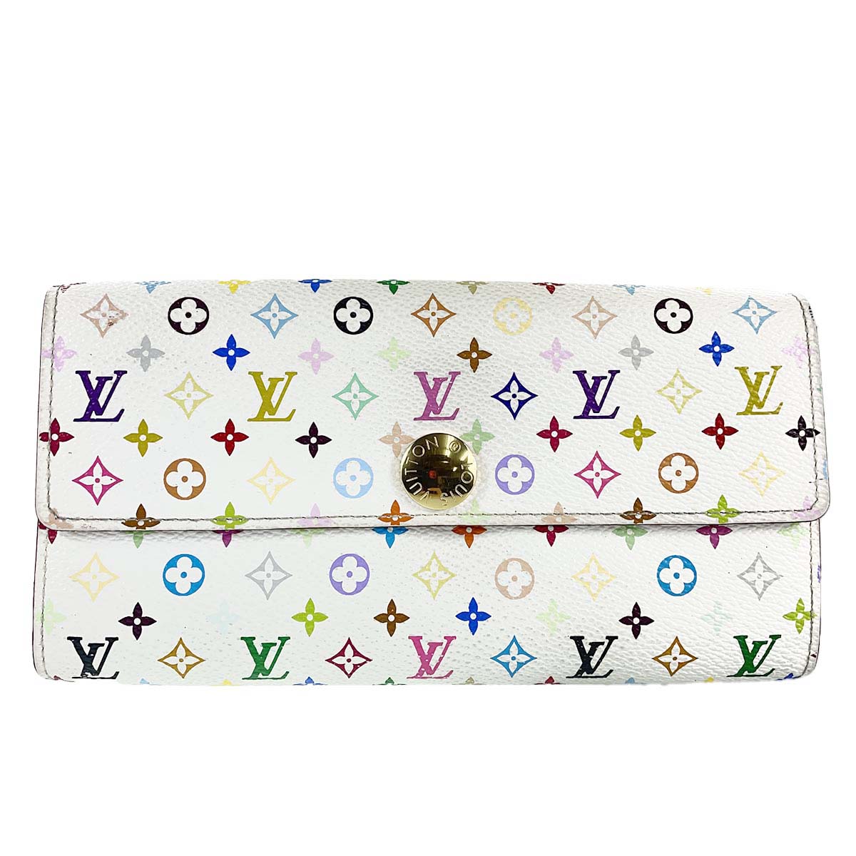 ルイ・ヴィトン モノグラム マルチカラー ポルトフォイユ サラ ブロン 長財布