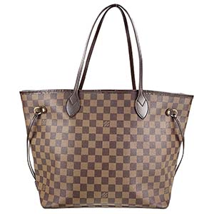 ルイ・ヴィトン ダミエ エベヌ ネヴァーフルMM ブラウン トートバッグ