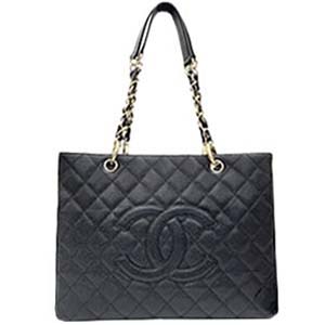 シャネル マトラッセ キャビアスキン ブラック チェーン トートバッグ