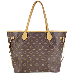 ルイ・ヴィトン モノグラム ネヴァーフルMM ブラウントートバッグ