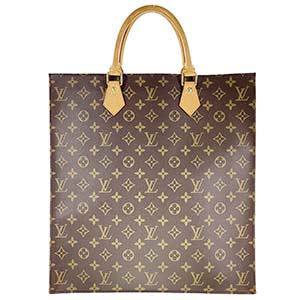 ルイ・ヴィトン モノグラム サックプラ ブラウン トートバッグ