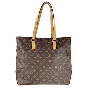 ルイ・ヴィトン モノグラム カバ メゾ ブラウン トートバッグ