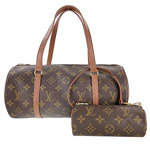 ルイ・ヴィトン モノグラム パピヨン30 ブラウン ハンドバッグ