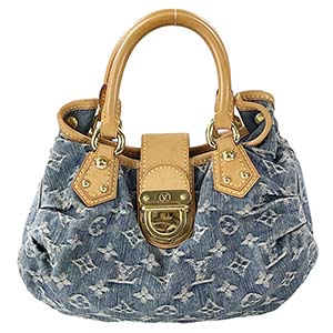 ルイ・ヴィトン モノグラム デニム プリ―ティ ブルー ハンドバッグ