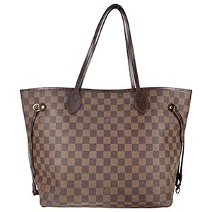 ルイ・ヴィトン ダミエ エベヌ ネヴァーフルMM ブラウン トートバッグ
