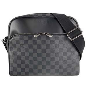 ルイ・ヴィトン ダミエ グラフィット デイトンPM ブラック ショルダーバッグ