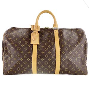 ルイ・ヴィトン モノグラム キーポル50 ブラウン ボストンバッグ