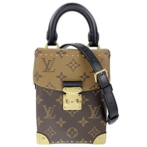 ルイ・ヴィトン モノグラム リバース カメラボックス ブラウン 3WAY ハンドバッグ