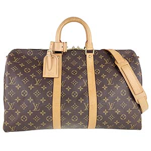 ルイ・ヴィトン モノグラム キーポル バンドリエール45 ブラウン ボストンバッグ