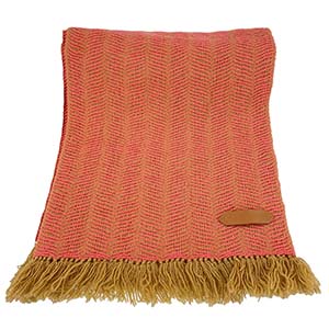 エルメス ウェービィ ダブルフェイス カシミヤ オレンジ マフラー