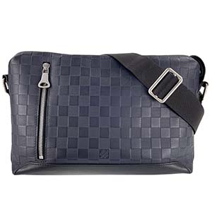 ルイ・ヴィトン ダミエ アンフィニ ディスカバリー メッセンジャーPM ブラック ショルダーバッグ