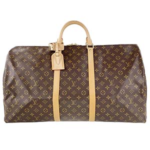 ルイ・ヴィトン モノグラム キーポル60 ブラウン ボストンバッグ