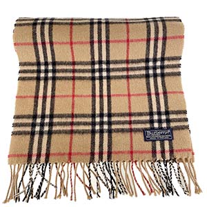 バーバリー ノバチェック カシミヤ100％ ベージュ マフラー