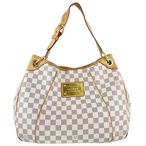 ルイ・ヴィトン ダミエ アズール ガリエラPM ホワイト ショルダーバッグ