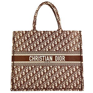 ディオール ブックトート ラージ オブリーク エンブロイダリー キャンバス ボルドー トートバッグ