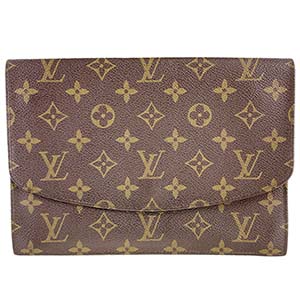 ルイ・ヴィトン モノグラム ラバ ブラウン セカンドバッグ