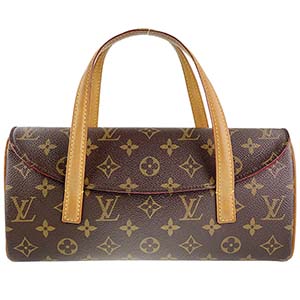 ルイ・ヴィトン モノグラム ソナチネ ブラウン ハンドバッグ