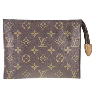 ルイ・ヴィトン モノグラム ポッシュ トワレット19 ブラウン ポーチ