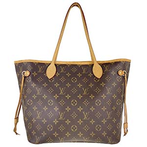 ルイ・ヴィトン モノグラム ネヴァーフルMM ブラウン トートバッグ