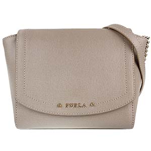 フルラ ニューデイジー レザー グレージュ ショルダーバッグ