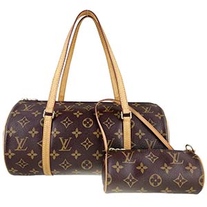 ルイ・ヴィトン モノグラム パピヨン30 ブラウン ハンドバッグ