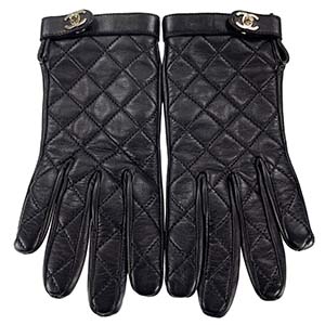 シャネル マトラッセ ラムスキン ターンロック グローブ