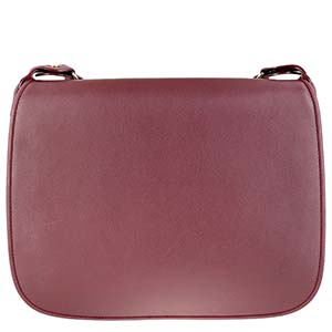 カルティエ マストライン レザー ボルドー ショルダーバッグ