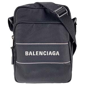 バレンシアガ スポーツ メッセンジャーバッグS ナイロンキャンバス ブラック ショルダーバッグ