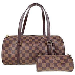 ルイ・ヴィトン ダミエ エベヌ パピヨン30 ブラウン ハンドバッグ