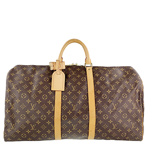 ルイ・ヴィトン モノグラム キーポル55 ブラウン ボストンバッグ