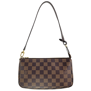 ルイ・ヴィトン ダミエ エベヌ ポシェット アクセソワ―ル ブラウン ポーチ