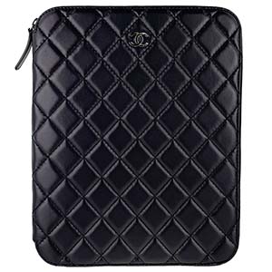 シャネル マトラッセ ラムスキン ブラック ipad タブレットケース