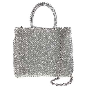 アンテプリマ ミニアトゥーラ PVC シルバー チェーン ワイヤー 2WAY ハンドバッグ