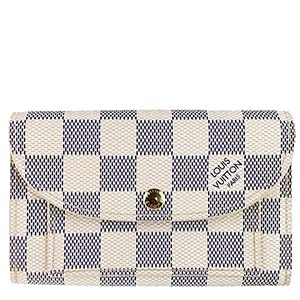 ルイ・ヴィトン ダミエ アズール サンチュール ポシェット ソロ ホワイト 財布