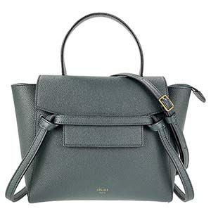 セリーヌ ベルトバッグ ナノ グレインドカーフスキン アマゾン 2WAY ハンドバッグ