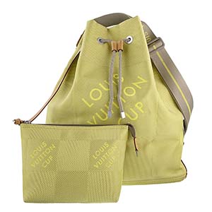 ルイ・ヴィトン ダミエ ジェアン ボランティア ライムイエロー LVカップ限定 ショルダーバッグ