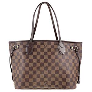 ルイ・ヴィトン ダミエ エベヌ ネヴァーフルPM ブラウン トートバッグ