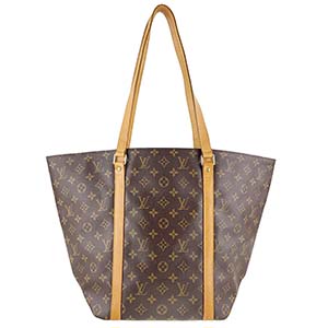 ルイ・ヴィトン モノグラム サック ショッピング ブラウン ショルダーバッグ