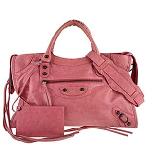 バレンシアガ シティ レザー ピンク 2WAY ハンドバッグ