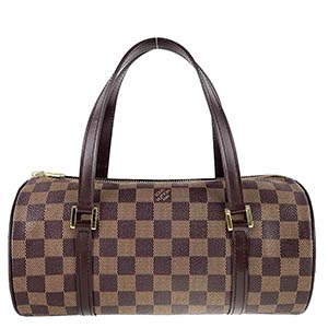 ルイ・ヴィトン ダミエ エベヌ パピヨン26 ブラウン ハンドバッグ