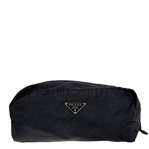 プラダ ナイロン キャンバス ブラック ポーチ